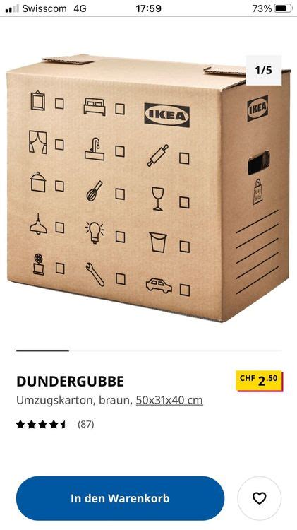 Ikea Umzugs Karton Und Neue Boxen Kaufen Auf Ricardo