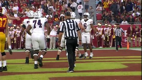 End Zone Michael Wiley Scores 1 Yard Rushing Td Vs Usc Espn Video