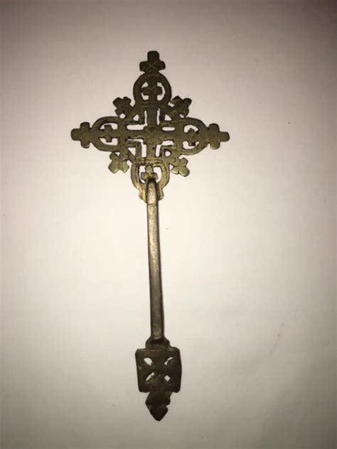 Vintage Ethiopian Orthodox Coptic Christian Blessing Cross Hand