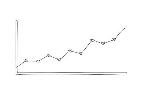 Conceito De Gr Fico De Estat Stica Desenho De Linha Nica Ilustra O