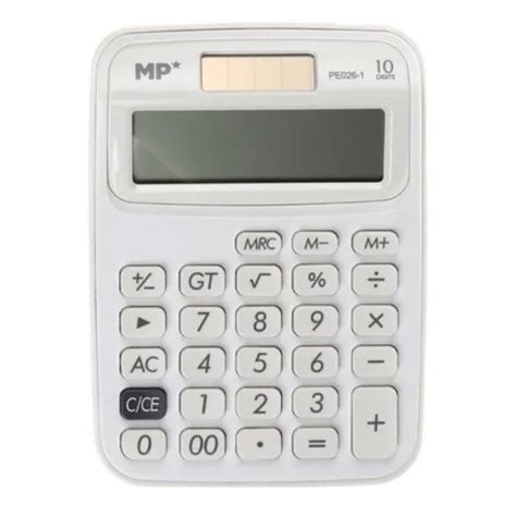 Calculatrice Solaire De Poche 10 Chiffres Blanche Chez