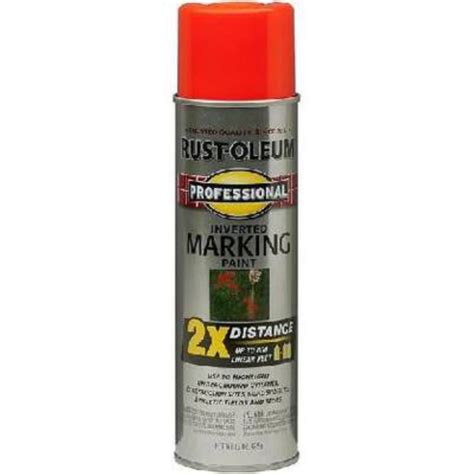 Rust Oleum Professional Inverted Marking Paint Spray Oz Safety Red