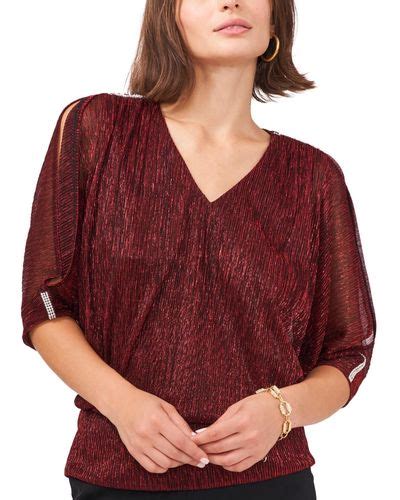 Red Msk Tops For Women Lyst