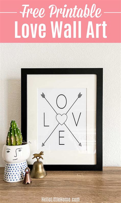 Love Wall Art (FREE Printable) | Hello Little Home