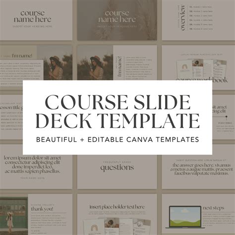 Course Presentation Slide Deck Canva Template For Online Courses