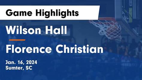 Basketball Game Preview Wilson Hall Barons Vs Christian Academy Saints