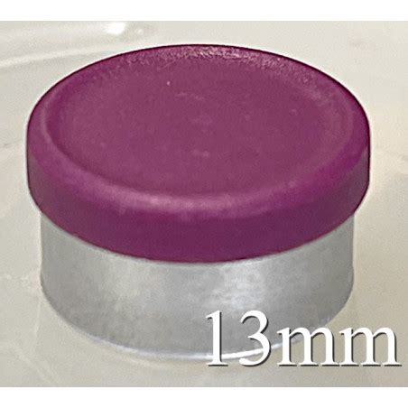 Burgundy Violet 13mm West Matte Flip Cap Vial Seals Pack Of 100