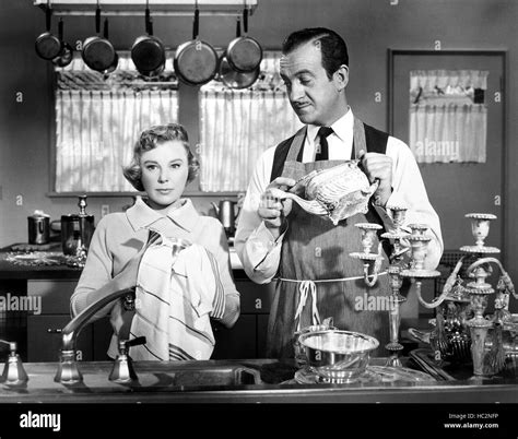 My Man Godfrey From Left June Allyson David Niven 1957 Stock Photo