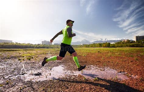 Old man running stock photo. Image of park, city, health - 145841992