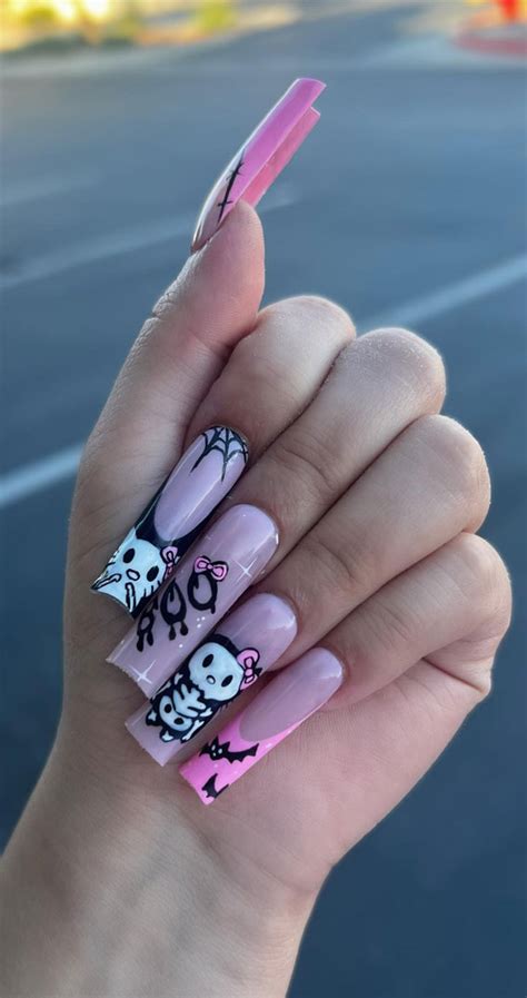 Acrylic Nail Designs With Hello Kitty