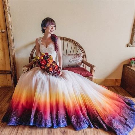 25 Best Rainbow Wedding Dresses That Are Perfect For Any Bride