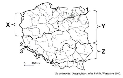 Na mapie numerami od 1 do 3 oznaczono zasięgi wybranych zlod Quizlet