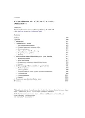 Fillable Online Pitt Agent Based Models And Human Subject Experiments