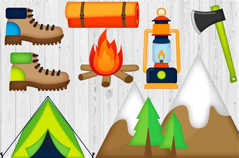 Gone Camping Clip Art Set - Etsy