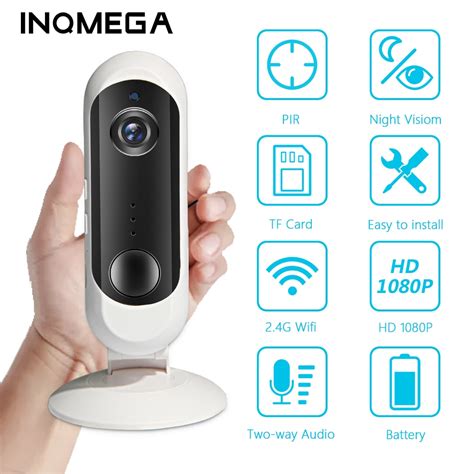 INQMEGA cámara IP inalámbrica con batería de 1080P para seguridad del