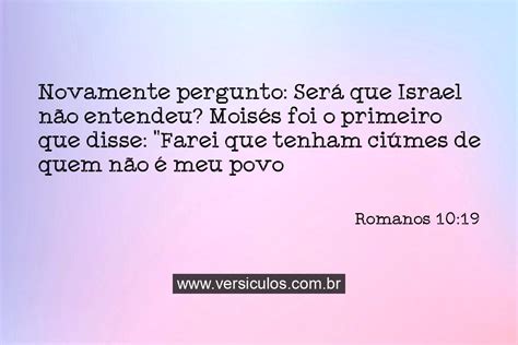 Explicação e Significado: Romanos 10:19 - ARC - Estudo Bíblico