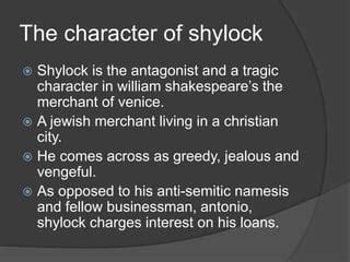 The character sketch of shylock | PPT