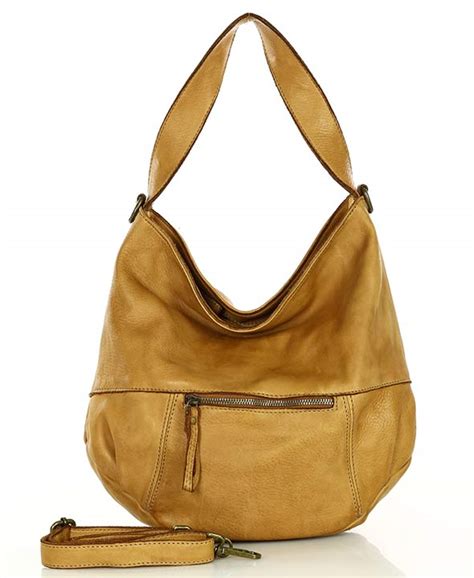 Torebka Sk Rzana Z Kieszonk Hobo Bag Handmade Marco Mazzini Br Z