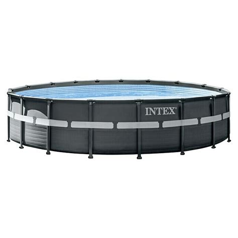 Intex Frame Pool Ultra Rondo Xtr X H X Cm Dunkelgrau