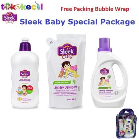 Jual Sleek Baby SPECIAL PACKAGE Laundry Detergent Bottle Nipple