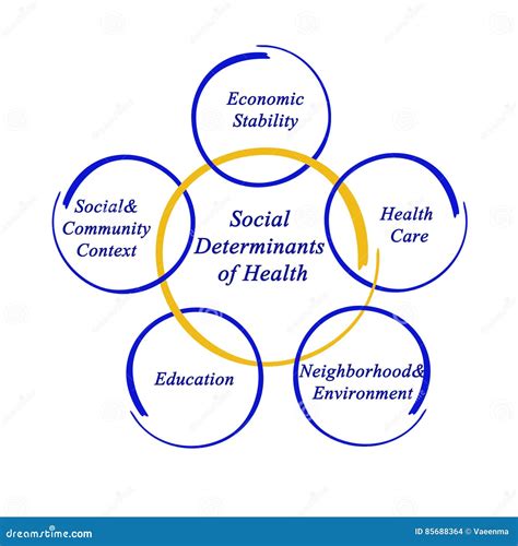 Fattori Determinanti Sociali Di Salute Illustrazione Di Stock