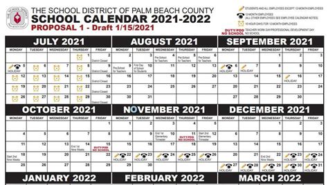 Palm Beach County School Calendar 2021-2022 | Important Update