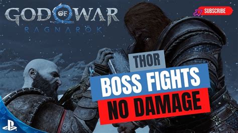 God Of War Ragnarok Epic Boss Fights Thor Midgard Gmgow No Damage