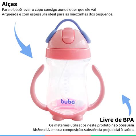 Copo De Treinamento Infantil Al A E Canudo De Silicone Ml Para