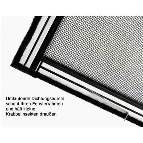 Master Slim Fliegengitter Alu Fensterbausatz X Cm Braun