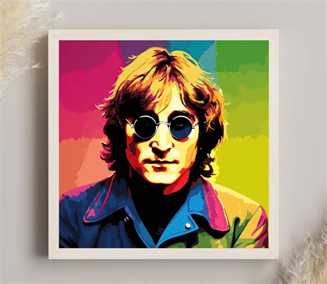 John Lennon Pop Art Canvas John Lennon Framed Print John Lennon Wall Art John Lennon Poster