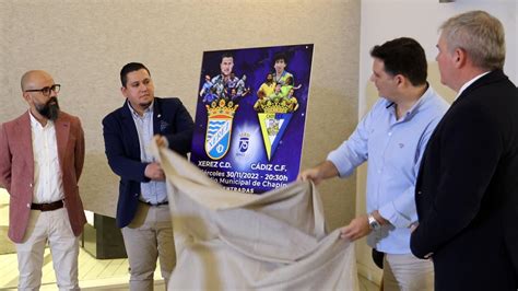 Presentaci N Del Cartel Del Partido Xerez Cd C Diz Cf En El