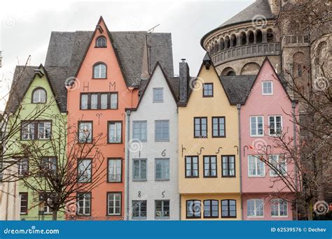 Old Colorful Houses in the City Cologne, Germany Stock Photo - Image of ...