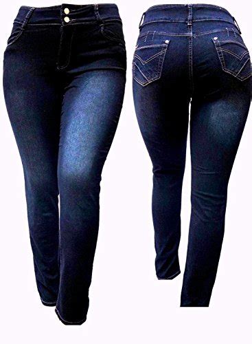 Buy Ive Black Womens Plus Size Stretch High Waist Denim Jeans Pants