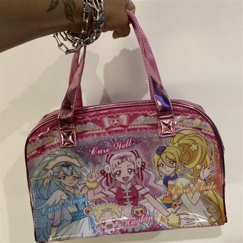 RARE LARGE HUGTTO HUG PRECURE anime Y2K bowler hand... - Depop