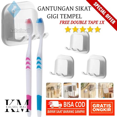 Jual Gantungan Tempel Tempat Wadah Sikat Gigi Odol Cukuran Cantolan