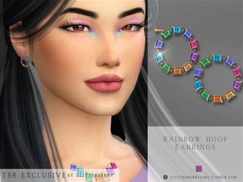 The Sims Resource Sapphire Halo Earrings