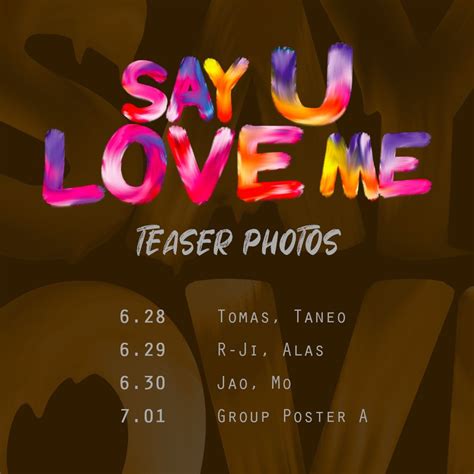 ALAMAT ᜀᜎᜋᜆ on Twitter The teaser photos for SAY U LOVE ME will be