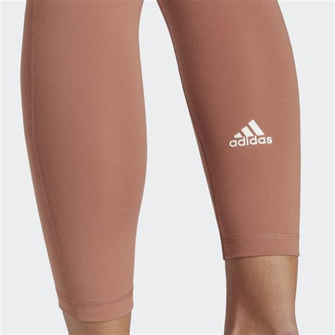 Adidas Yoga Essentials High Waisted Leggings Brown Adidas UAE