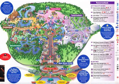 Magic Kingdom at Walt Disney World - 2011 Park Map | Theme park map ...