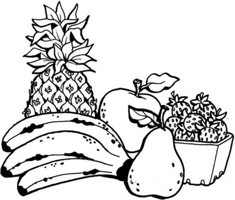 Coloriage Fruits Maternelle Dessin Gratuit Imprimer