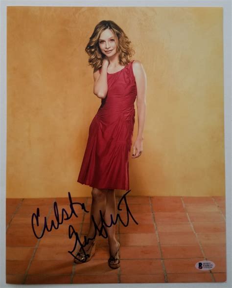 Calista Flockhart Signed Ally Mcbeal 11x14 Photo Tv Actress Rare