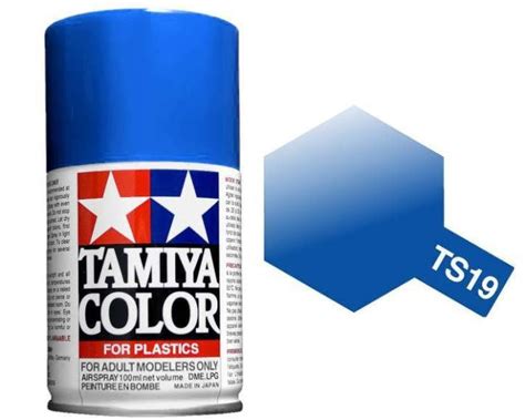 Tamiya 100ml Ts 19 Metallic Blue Spray Paint 85019 Model Universe