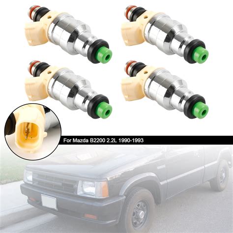 4PCS Fuel Injector INP 081 Fit Mazda B2200 2 2L 1990 1993 F2G8 13 250