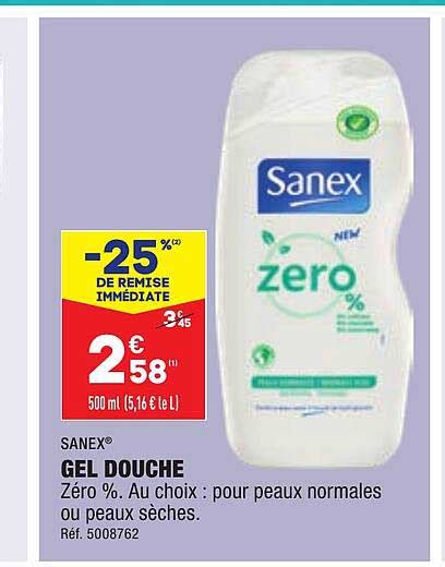 Promo Gel Douche Sanex Chez Aldi Icatalogue Fr