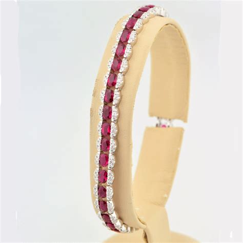 Spark Design 18k Ruby Diamond Bracelet - Porcello Jewelers