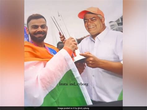 Fan Photoshops Virat Kohli Lifting T20 World Cup Trophy With Father