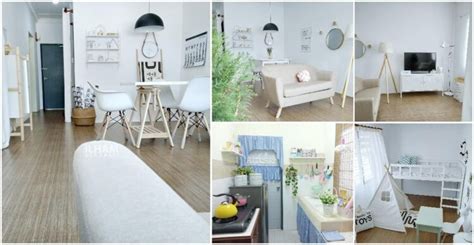 Dekorasi Rumah Flat Sqft Berkonsepkan Scandinavian Simple Tapi Lawa