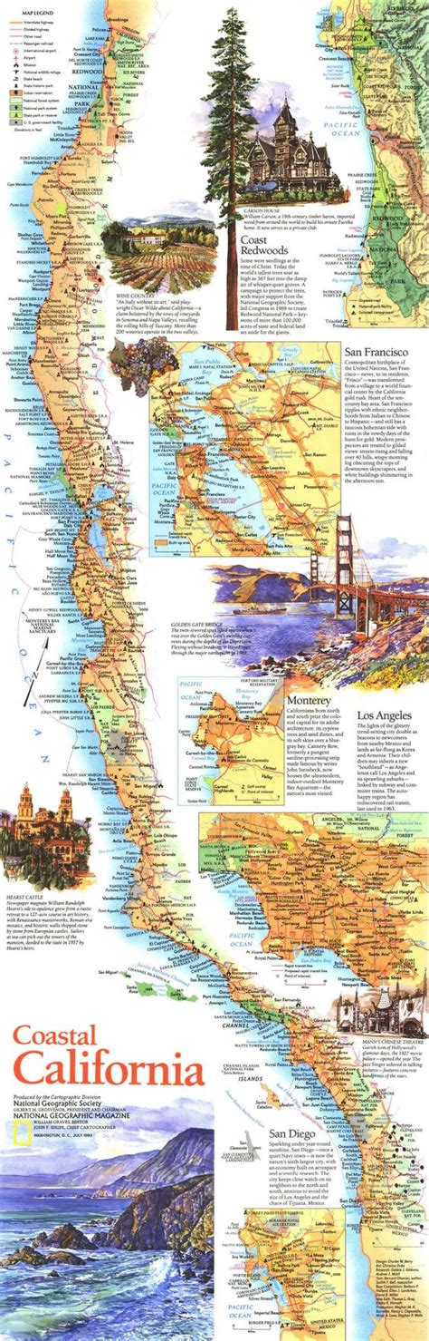 California Coastal Region Map