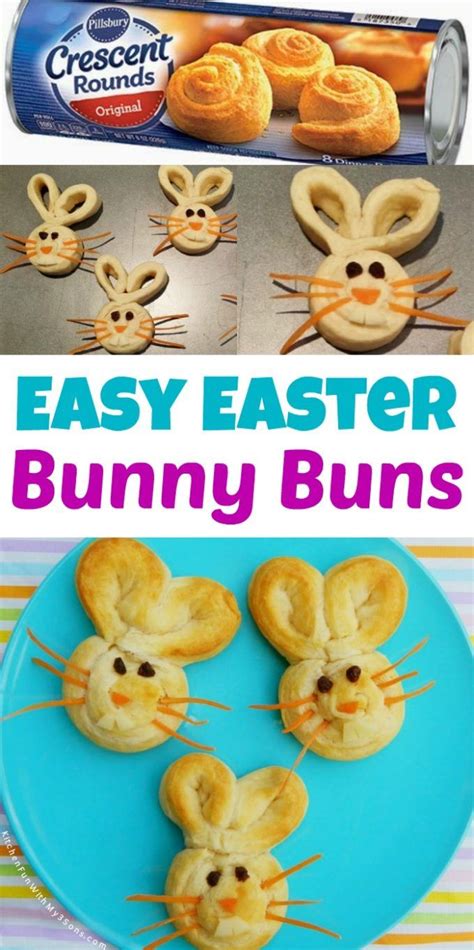 Easy Easter Bunny Buns Made With Pillsbury Crescent Rolls Easter