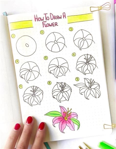 34 Best Step by Step Flower Doodle Tutorials for 2021 - atinydreamer